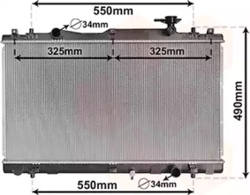 VAN WEZEL 52002127 -  Радиатор, охлаждение двигателя